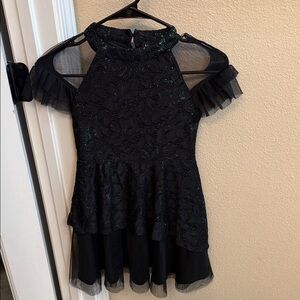 Wicked Girls Black & Green Dress